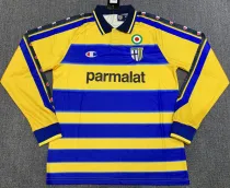 1999/2000 Parma Home Long Sleeve Retro Soccer Jersey