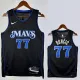 23/24 Dallas Mavericks DONCIC #77 Black City Edition Top Quality Hot Pressing NBA Jersey(V领)
