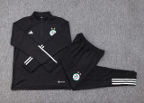 24/25 Algeria Black Half Pull Tracksuit #B709(半拉链)