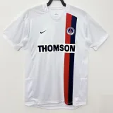 2002/2003 PSG Paris Away White Retro Soccer Jersey
