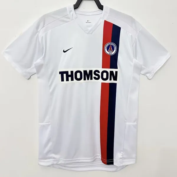 2002/2003 PSG Paris Away White Retro Soccer Jersey