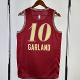 23/24 Cleveland Cavaliers GARLAND #10 Red City Edition Top Quality Hot Pressing NBA Jersey