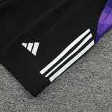 24/25 RMA White(Purple Shoulders) Training Short Suit(白色紫肩）
