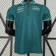 2024 F1 Aston Martin Green Polo Racing Suit(有领)