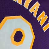 2001 LAKERS BRYANT #8 Purple Retro Top Quality Hot Pressing NBA Jersey(V领)