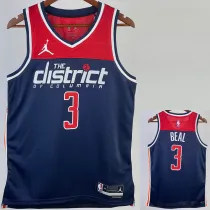 22/23 Wizards BEAL #3 Royal Blue Top Quality Hot Pressing NBA Jersey (Trapeze Edition)