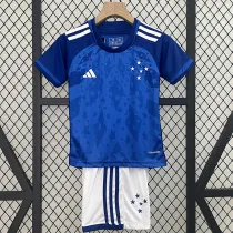 24/25 Cruzeiro Home Kids Soccer Jersey