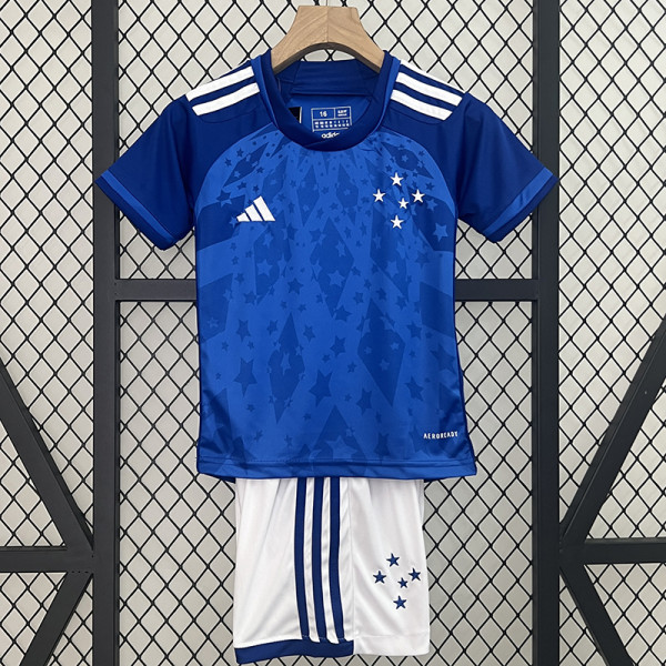 24/25 Cruzeiro Home Kids Soccer Jersey