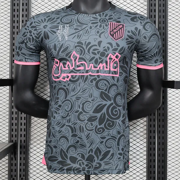 24/25 Palestino  Camo Grey Black Player Version Soccer Jersey