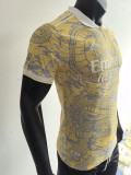 25/26 RMA Yellow Dragon Pattern Special Edition  Player Version Soccer Jersey