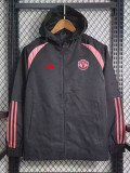 23/24 Man Utd Black Windbreaker