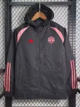 23/24 Man Utd Black Windbreaker