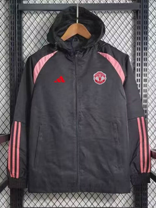 23/24 Man Utd Black Windbreaker