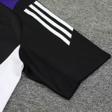 24/25 RMA  Black(Purple Shoulders) Training Short Suit(黑色紫肩）