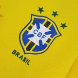 1993/1994 Brazil Home Yellow Retro Soccer Jersey