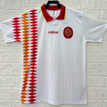 1994 Spain Away White Retro Soccer Jersey