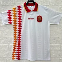 1994 Spain Away White Retro Soccer Jersey