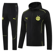 24/25 Dortmund Black Hoodie  Jacket Tracksuit #02