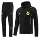 24/25 Dortmund Black Hoodie  Jacket Tracksuit #02