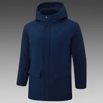 24/25 G263 Royal Blue Hooded Cotton Coat 宝蓝