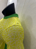 2024 Brazil Home  Long Sleeve  Player Version Soccer Jersey(长袖球员)