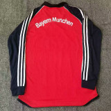 2001/2002 Bayern Red Long Sleeve Retro short  shirt