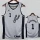 20/21 Sa Spurs WENBAN YAMA #1 Grey Flying Man Edition Top Quality Hot Pressing NBA Jersey(飞人）