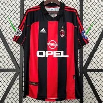 2000/2001 ACM Home Retro Soccer Jersey(左带5大耳杯、右带UC臂章)
