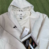 24/25 AD White Casual  Assault  Hooded Windbreaker (Y22连帽冲锋衣）