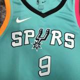 22/23 Sa Spurs PARKER #9 Blue City Edition Top Quality Hot Pressing NBA Jersey