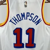 24/25 WARRIORS THOMPSON # 11 White Retro Top Quality Hot Pressing NBA Jersey