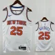 KNICKS BRIDGES #25 White Top Quality Hot Pressing NBA Jersey