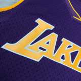 2001 LAKERS BRYANT #8 Purple Retro Top Quality Hot Pressing NBA Jersey(V领)
