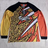 1995/1996 LIV  Yellow Goalkeeper Long Sleeve Retro Soccer Jersey