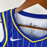 19/20 Indiana Pacers HALIBURTON #0 Blue Zhiwen City Edition Top Quality Hot Pressing NBA Jersey 城市版