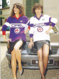 1984/1985 Fiorentina Away white Retro Soccer Jersey