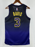 24/25 LAKERS DAVIS#3 Royal Blue City Edition Top Quality Hot Pressing NBA Jersey