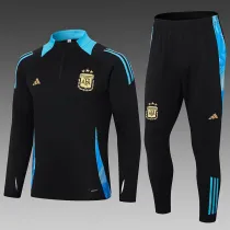 24/25 Argentina Black Half Pull Tracksuit (半拉链)