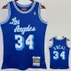 1996/97 LAKERS O'NEAL #34 Blue Retro Top Quality Hot Pressing NBA Jersey(圆领）