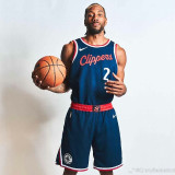 24/25 Clippers LEONARD #2 Navy Blue Away Top Quality Hot Pressing NBA Jersey