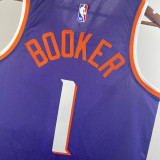 23/24 SUNS BOOKER #1 Purple Top Quality Hot Pressing NBA Jersey