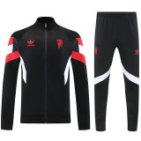 25/26 Man Utd Black Jacket Tracksuit