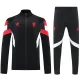 25/26 Man Utd Black Jacket Tracksuit