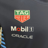 2024 F1 Red Bull  Royal Blue Polo Red Racing Suit（圆领)