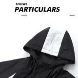 2025 New NK Black  Hooded Windbreaker