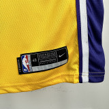 LAKERS DONCIC'#77 Yellow Top Quality Hot Pressing NBA Jersey(V领）