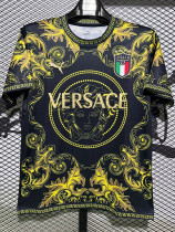2024 Italy Yellow Black Special Edition Fans Soccer Jersey