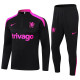 24/25 CHE Black Purple Half Pull Tracksuit  (半拉链)