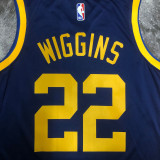 22/23 WARRIORS WIGGINS #22 Royal blue Top Quality Hot Pressing NBA Jersey (Trapeze Edition)