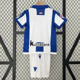 24/25  Real Sociedad Home Kids Soccer Jersey